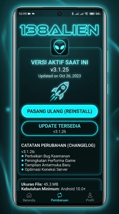 Riwayat Versi Aplikasi 138alien untuk Android