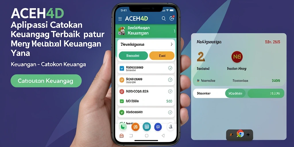 Tampilan antarmuka ACEH4D yang sederhana dan fungsional untuk Catatan Keuangan.