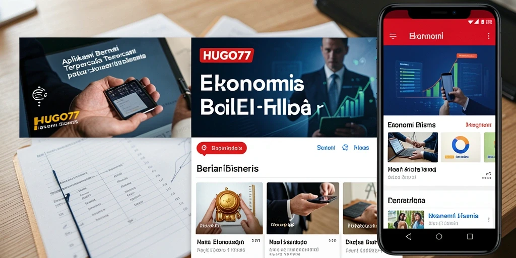 Antarmuka HUGO77 menampilkan berita ekonomi terupdate dan analisis profesional.