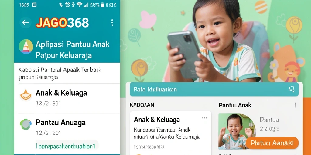 Tampilan antarmuka JAGO368 yang intuitif untuk memantau anak.
