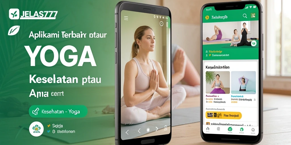 Tampilan antarmuka aplikasi JELAS777 yang memudahkan pengguna melakukan yoga.