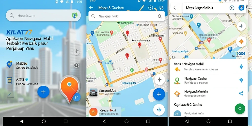 Antarmuka KILAT77 yang intuitif untuk navigasi mobil.