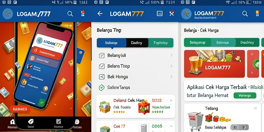 Antarmuka LOGAM777 yang user-friendly dalam fitur Cek Harga.