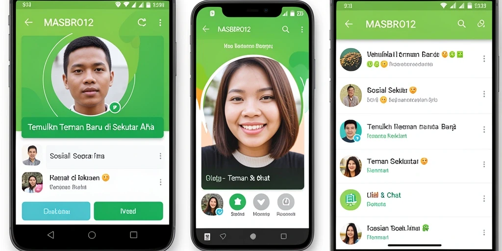 Screenshot aplikasi MASBRO12 menunjukkan tampilan antarmuka yang menarik dan mudah digunakan.